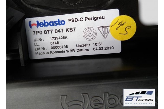 VW TOUAREG DACH SZKLANY SOLAR DACH PANORAMA 7P0 7P0877049 7P0877049A 7P0877041 7P0959591 7P0877307 7P0877307A szyberdach II 7P