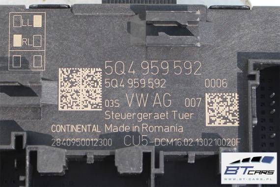VW GOLF 7 VII MODUŁ DRZWI 5Q4959592 5Q4959593 5Q4959393 STEROWNIK STEROWNIKI 5Q4959592 5Q4959593 5Q4959393 5Q4959592 5Q4959593