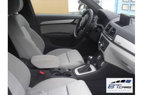 AUDI Q3 FOTELE KOMPLET FOTELI siedzeń siedzenia fotel tapicerka 8U welur kolor szary