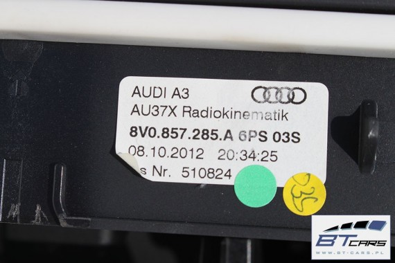 AUDI A3 RADIO 8V0035870 + PANEL 8V0035630 8V0035630 8V0035870 + czytnik 8V0035870 8V0035870 8V0035870B 8V0035630 8V0 035 870 8V