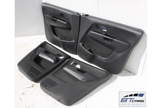 VW AMAROK BOCZKI DRZWIOWE BOCZEK TAPICERKA WELUR komplet boczków drzwiowych 2H 2H0867011 2H0867012 2H7867023 2H7867024 antracyt