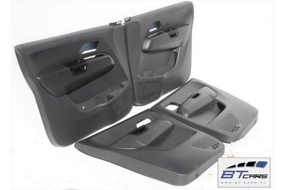 VW AMAROK BOCZKI DRZWIOWE BOCZEK TAPICERKA WELUR komplet boczków drzwiowych 2H 2H0867011 2H0867012 2H7867023 2H7867024 antracyt