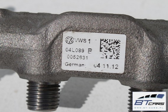 VW AUDI SKODA SEAT LISTWA WTRYSKOWA 04L130089B 04L 130 089 B rozdzielacz paliwa 2.0 TDi diesel 04L130089B 04L130089B 04L130089B