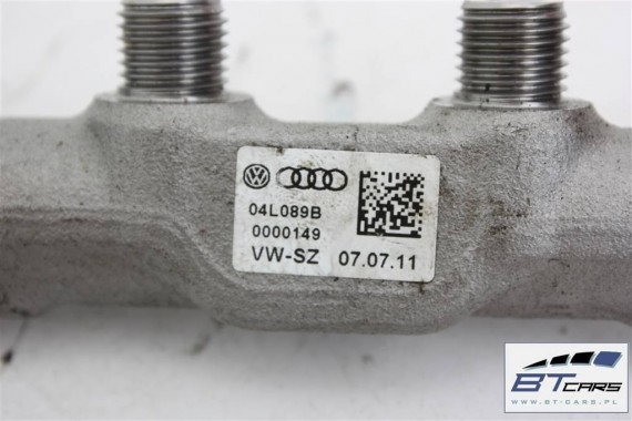 VW AUDI SKODA SEAT LISTWA WTRYSKOWA 04L130089B 04L 130 089 B rozdzielacz paliwa 2.0 TDi diesel 04L130089B 04L130089B 04L130089B
