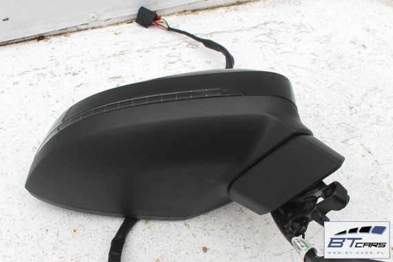 AUDI A4 LUSTERKO DRZWI PRAWE 8W 2015- pasażera 7 pin asystent zmiany pasa ruchu LY9B - czarny brylantowy 7pin 8W1857410 A2A2