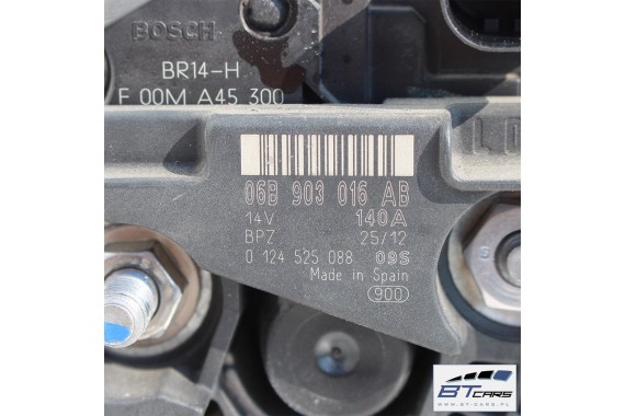 VW SKODA SEAT AUDI ALTERNATOR 06B903016AB 06B 903 016 AB 06B903019EX 06B 903 019 EX 06B903016AB 06B903016AB 06B903016AB 140A