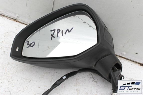 AUDI A4 LUSTERKO DRZWI LEWE ASYSTENT 7pin // 8W zewnętrzne LY9B - brylantowy czarny pinów kabli przewodów 8W1857409 8W0857527