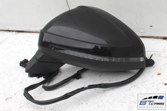 AUDI A4 LUSTERKO DRZWI LEWE ASYSTENT 7pin // 8W zewnętrzne LY9B - brylantowy czarny pinów kabli przewodów 8W1857409 8W0857527