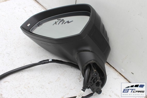 AUDI A4 LUSTERKO DRZWI LEWE ASYSTENT 7pin // 8W zewnętrzne LY9B - brylantowy czarny pinów kabli przewodów 8W1857409 8W0857527