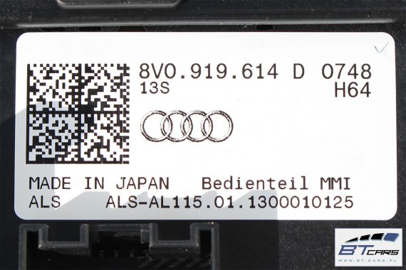 AUDI A3 PANEL GAŁKA MMI 8V0919614D 8V0 919 614 D 8V 3G+ 8V0919614H 8V0919614R 8V0919614K TOUCHPAD 8V0919614D 8V0919614 8V0919614