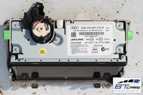 AUDI A3 ZESTAW MMI PANEL + MONITOR + CZYTNIK 8V0035844 8V0919614C 8V0857273M 8V0919603C 8V0857974E wyświetlacz ekran lcd 8V