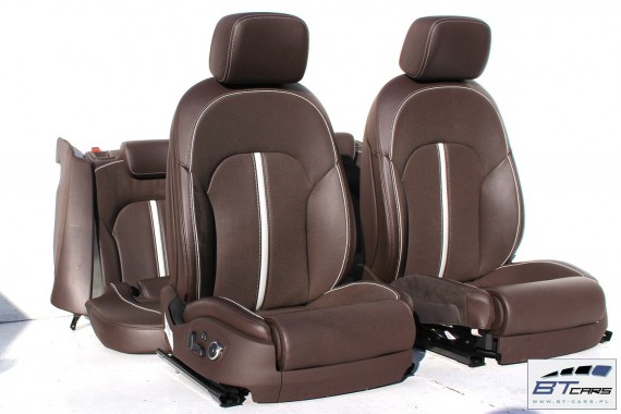AUDI A6 4G FOTELE KOMPLET FOTELI siedzeń siedzenia fotel tapicerka 2010- wersja EXCLUSIVE C7