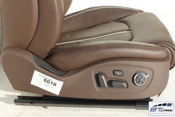 AUDI A6 4G FOTELE KOMPLET FOTELI siedzeń siedzenia fotel tapicerka 2010- wersja EXCLUSIVE C7 + boczki EXCLUSIVE A6 4G C7