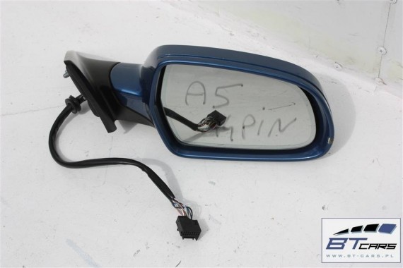 AUDI A5 SPORTBACK LUSTERKO ZEWNETRZNE PRAWE 14 PIN LX5V - niebieski (Arubablau perlefekt) 14pin pinów kabli przewodów