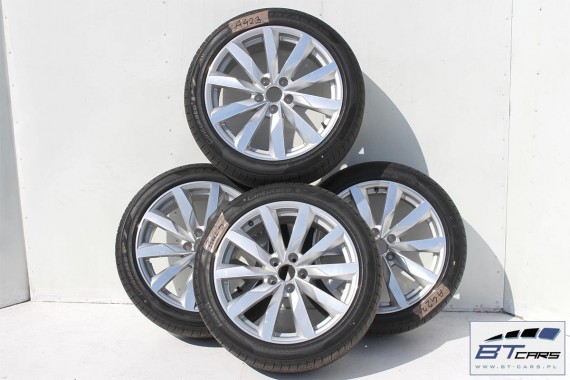 AUDI A4 A5 FELGI 18 cali OPONY KOŁA felga 8W0601025S  8J*18H2 ET40 opona PIRELLI CINTURATO P7 245/40/18 97H całoroczne 8W 2015-