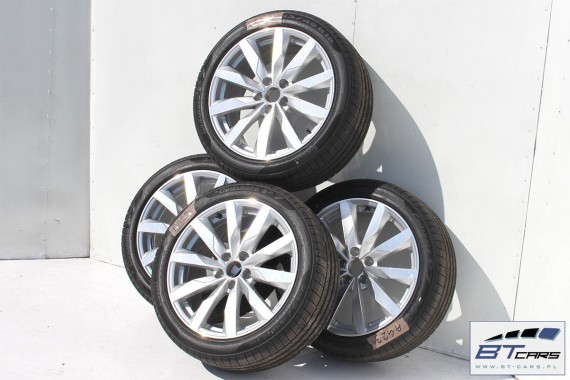 AUDI A4 A5 FELGI 18 cali OPONY KOŁA felga 8W0601025S  8J*18H2 ET40 opona PIRELLI CINTURATO P7 245/40/18 97H całoroczne 8W 2015-