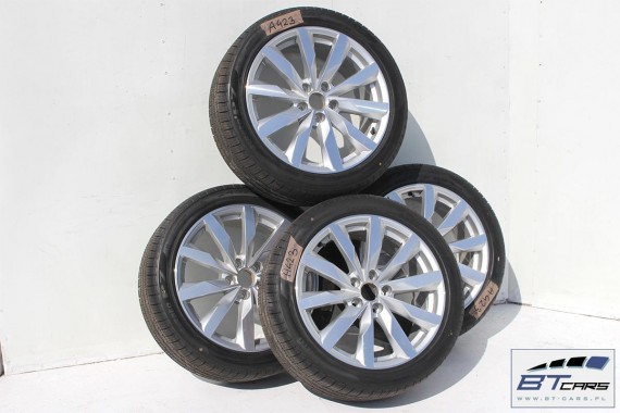 AUDI A4 A5 FELGI 18 cali OPONY KOŁA felga 8W0601025S  8J*18H2 ET40 opona PIRELLI CINTURATO P7 245/40/18 97H całoroczne 8W 2015-