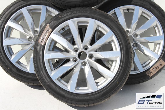 AUDI A4 A5 FELGI 18 cali OPONY KOŁA felga 8W0601025S  8J*18H2 ET40 opona PIRELLI CINTURATO P7 245/40/18 97H całoroczne 8W 2015-