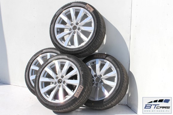 AUDI A4 A5 FELGI 18 cali OPONY KOŁA felga  8W0601025S 8J*18H2 ET40 opona PIRELLI CINTURATO P7 245/40/18 97H całoroczne 8W 2015-