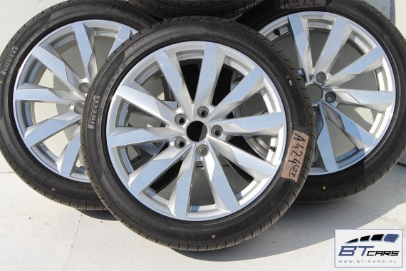 AUDI A4 A5 FELGI 18 cali OPONY KOŁA felga  8W0601025S 8J*18H2 ET40 opona PIRELLI CINTURATO P7 245/40/18 97H całoroczne 8W 2015-