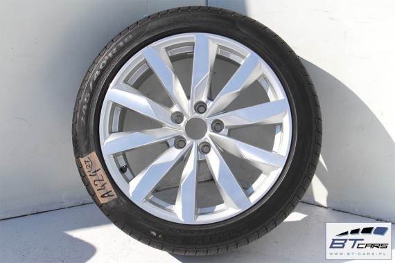 AUDI A4 A5 FELGI 18 cali OPONY KOŁA felga  8W0601025S 8J*18H2 ET40 opona PIRELLI CINTURATO P7 245/40/18 97H całoroczne 8W 2015-