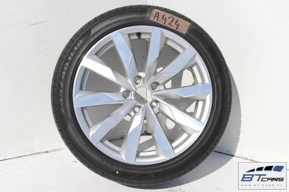 AUDI A4 A5 FELGI 18 cali OPONY KOŁA felga  8W0601025S 8J*18H2 ET40 opona PIRELLI CINTURATO P7 245/40/18 97H całoroczne 8W 2015-