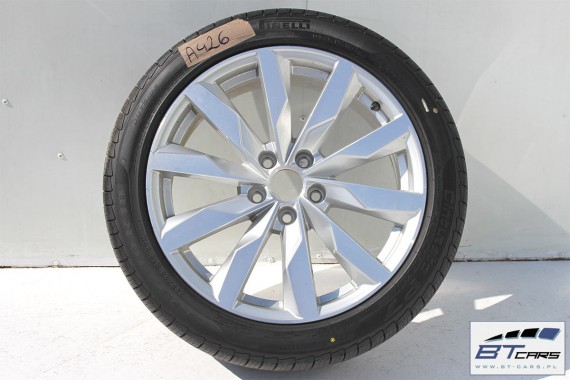 AUDI A4 A5 FELGI 18 cali OPONY KOŁA felga 8W0601025S 8J*18H2 ET40 opona PIRELLI CINTURATO P7 245/40/18 97H CAŁOROCZNE