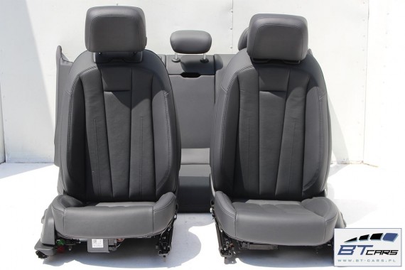 AUDI A4 SEDAN FOTELE KOMPLET FOTELI siedzeń siedzenia fotel tapicerka 8W5 8W skóra kolor czarny B9 USA fotele tapicerka czarna