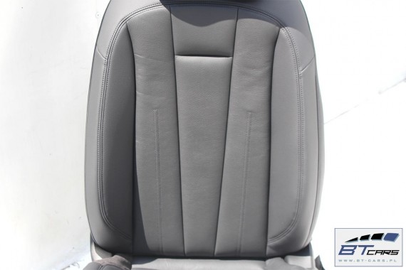 AUDI A4 SEDAN FOTELE KOMPLET FOTELI siedzeń siedzenia fotel tapicerka 8W5 8W skóra kolor czarny B9 USA fotele tapicerka czarna