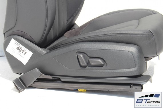 AUDI A4 SEDAN FOTELE KOMPLET FOTELI siedzeń siedzenia fotel tapicerka 8W5 8W skóra kolor czarny B9 USA fotele tapicerka czarna