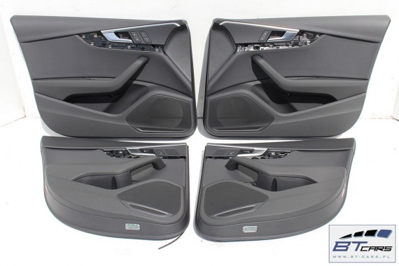 AUDI A4 SEDAN FOTELE KOMPLET FOTELI siedzeń siedzenia fotel tapicerka 8W5 8W skóra kolor czarny B9 USA fotele tapicerka czarna