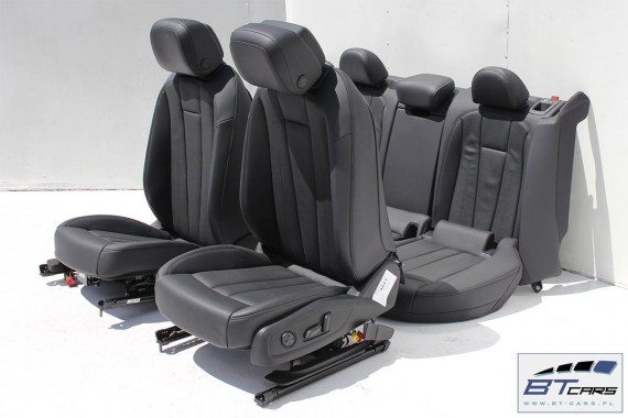 AUDI A4 SEDAN FOTELE KOMPLET FOTELI siedzeń siedzenia fotel tapicerka 8W5 8W skóra kolor czarny B9 USA fotele tapicerka czarna