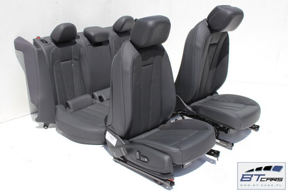 AUDI A4 SEDAN FOTELE KOMPLET FOTELI siedzeń siedzenia fotel tapicerka 8W5 8W skóra kolor czarny B9 USA fotele tapicerka czarna