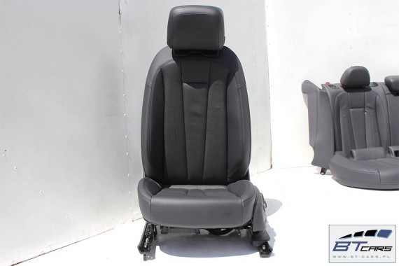 AUDI A4 SEDAN FOTELE KOMPLET FOTELI siedzeń siedzenia fotel tapicerka 8W5 8W skóra kolor czarny B9 USA fotele tapicerka czarna