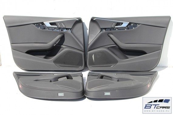 AUDI A4 SEDAN FOTELE KOMPLET FOTELI siedzeń siedzenia fotel tapicerka 8W5 8W skóra kolor czarny B9 USA fotele tapicerka czarna