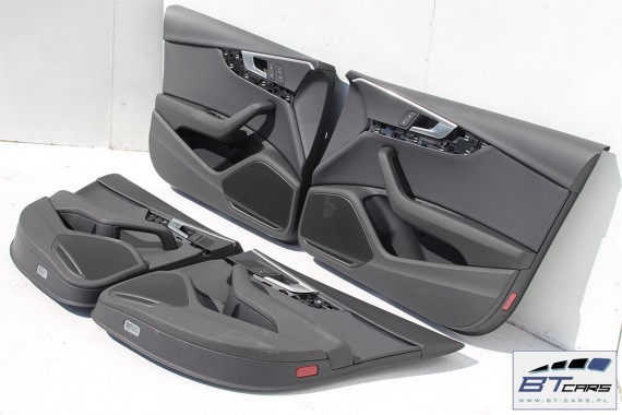 AUDI A4 SEDAN FOTELE KOMPLET FOTELI siedzeń siedzenia fotel tapicerka 8W5 8W skóra kolor czarny B9 USA fotele tapicerka czarna