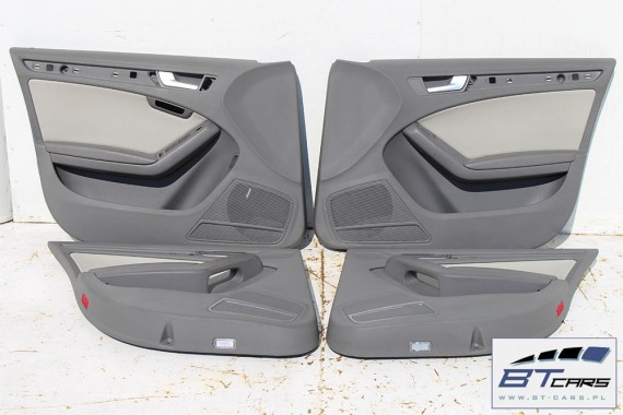 AUDI A4 FOTELE KOMPLET FOTELI siedzeń siedzenia fotel tapicerka 8K 8K9  KOMBI skóra kolor szary wentylowane