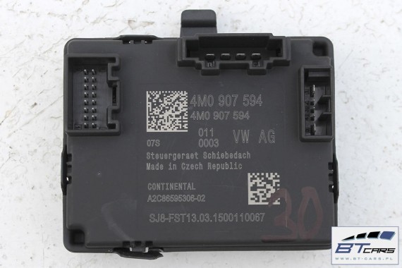 AUDI A4 A5 Q7 STEROWNIK SZYBERDACHU 4M0907594 moduł 4M0 907 594 8W 4M 4M0907594 4M0907594A 4K0907594AA 4K0907594AB 4M0907594