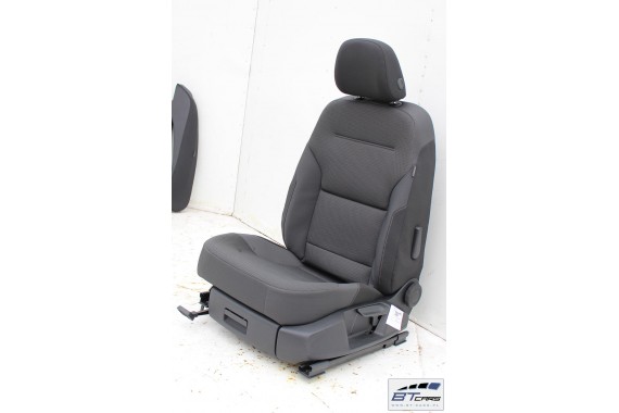 VW GOLF 7 VII FOTELE KOMPLET FOTELI siedzeń siedzenia fotel tapicerka 5G welur kolor czarny 5G4