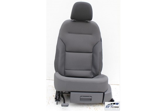 VW GOLF 7 VII FOTELE KOMPLET FOTELI siedzeń siedzenia fotel tapicerka 5G welur kolor czarny 5G4