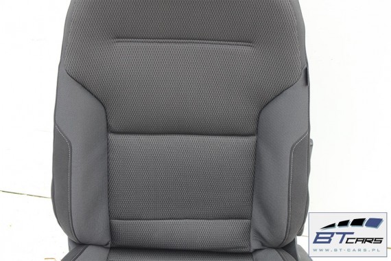 VW GOLF 7 VII FOTELE KOMPLET FOTELI siedzeń siedzenia fotel tapicerka 5G welur kolor czarny 5G4
