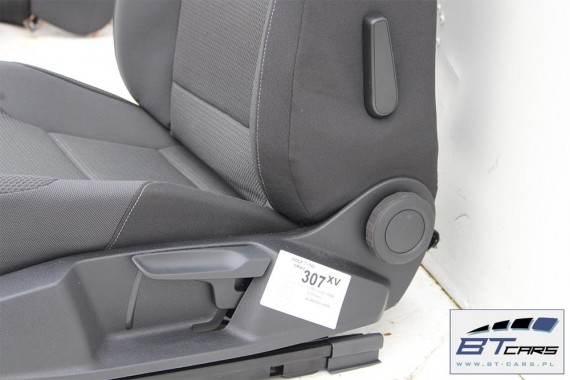VW GOLF 7 VII FOTELE KOMPLET FOTELI siedzeń siedzenia fotel tapicerka 5G welur kolor czarny 5G4