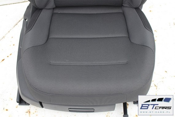 VW GOLF 7 VII FOTELE KOMPLET FOTELI siedzeń siedzenia fotel tapicerka 5G welur kolor czarny 5G4