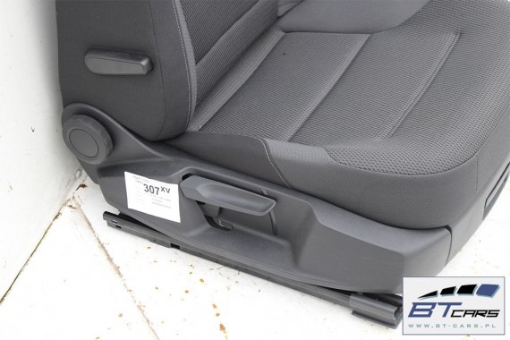 VW GOLF 7 VII FOTELE KOMPLET FOTELI siedzeń siedzenia fotel tapicerka 5G welur kolor czarny 5G4