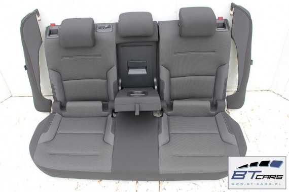 VW GOLF 7 VII FOTELE KOMPLET FOTELI siedzeń siedzenia fotel tapicerka 5G welur kolor czarny 5G4
