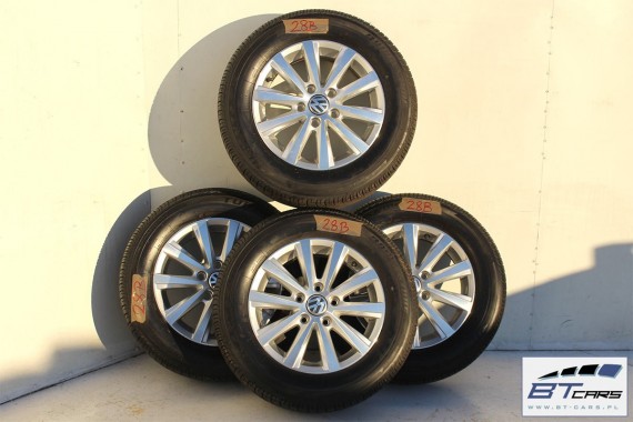 VW GOLF 7 VII SPORTSVAN FELGI 15 OPONY LATO KOŁA felga 5C0601025Q 6J*15H2 ET47 opona Bridgestone Turanza ER300 195/65/15 91V