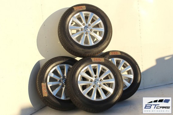 VW GOLF 7 VII SPORTSVAN FELGI 15 OPONY LATO KOŁA felga 5C0601025Q 6J*15H2 ET47 opona Bridgestone Turanza ER300 195/65/15 91V