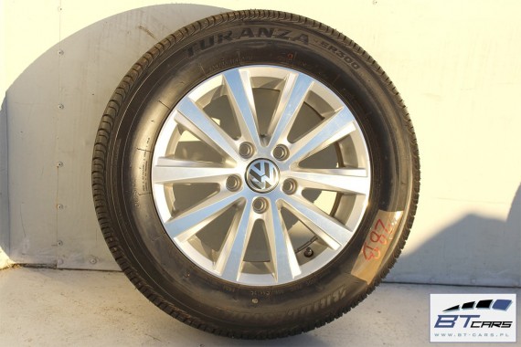VW GOLF 7 VII SPORTSVAN FELGI 15 OPONY LATO KOŁA felga 5C0601025Q 6J*15H2 ET47 opona Bridgestone Turanza ER300 195/65/15 91V