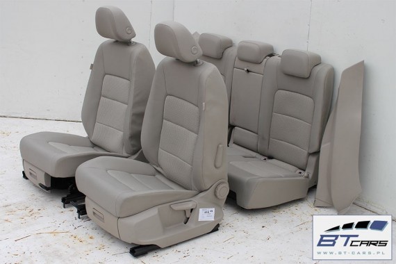 VW GOLF 7 SPORTSVAN FOTELE KOMPLET FOTELI siedzeń siedzenia fotel tapicerka 510 welur kolor szary mocca