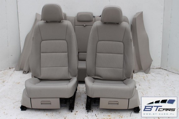 VW GOLF 7 SPORTSVAN FOTELE KOMPLET FOTELI siedzeń siedzenia fotel tapicerka 510 welur kolor szary mocca